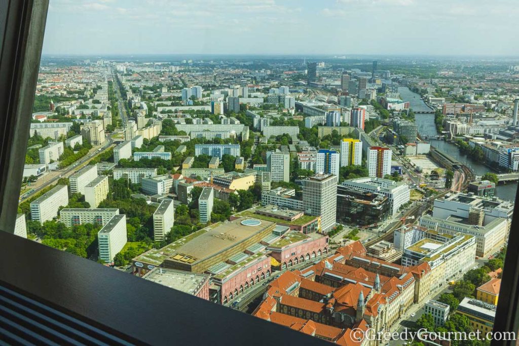 View from the top of the Berlin TV Tower.