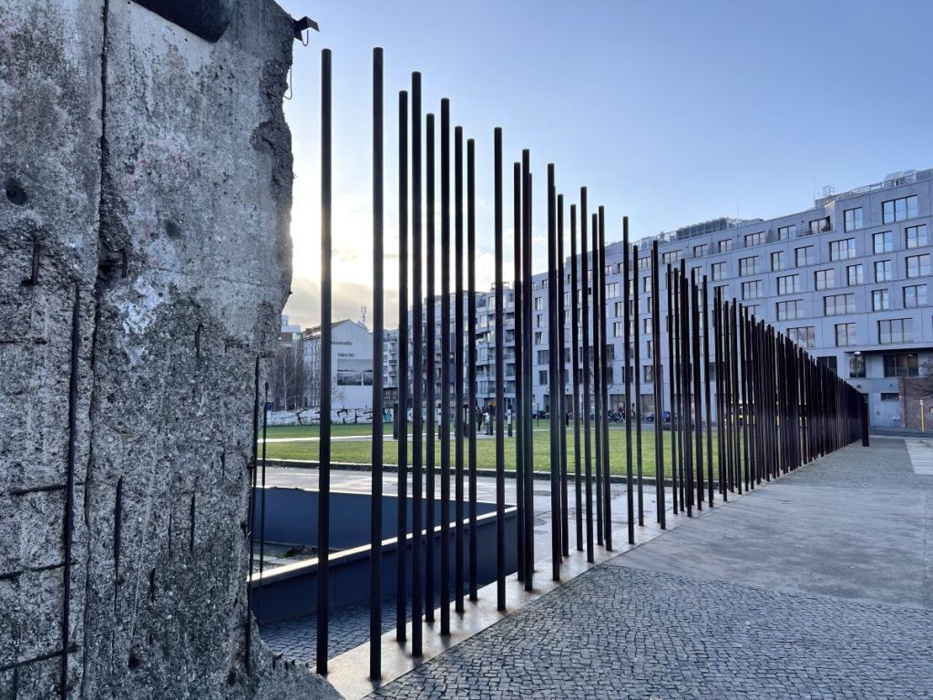 View of the Berlin Wall Memorial.