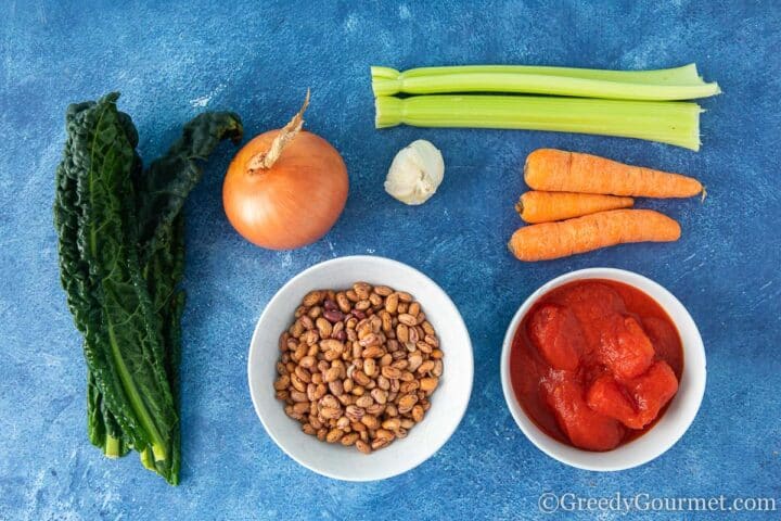 ingredients laid out on table