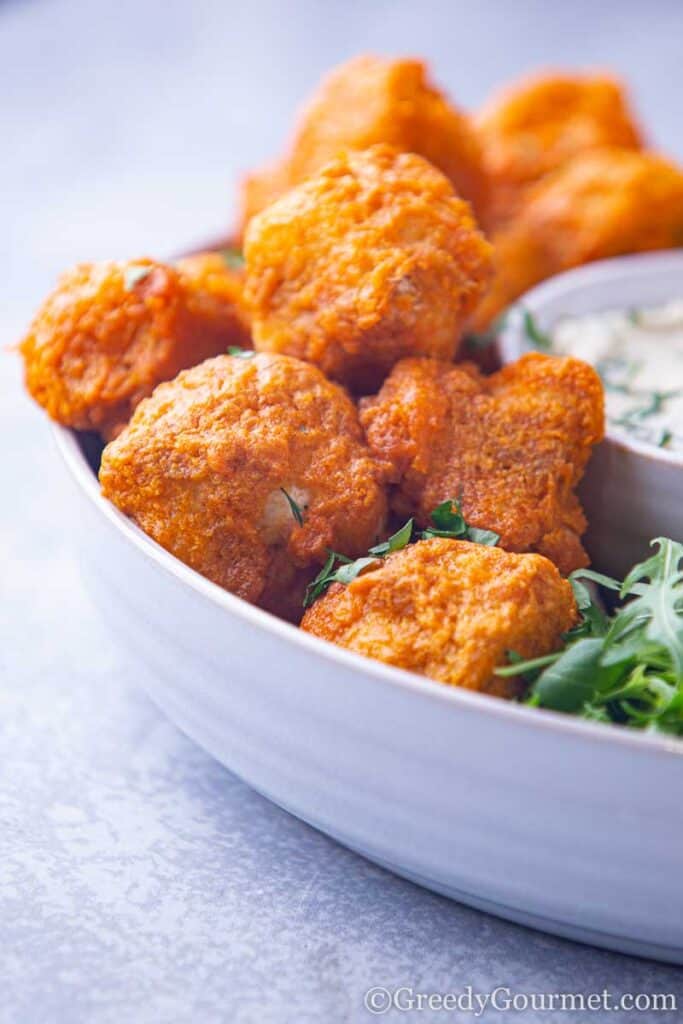 Cauliflower buffalo wings