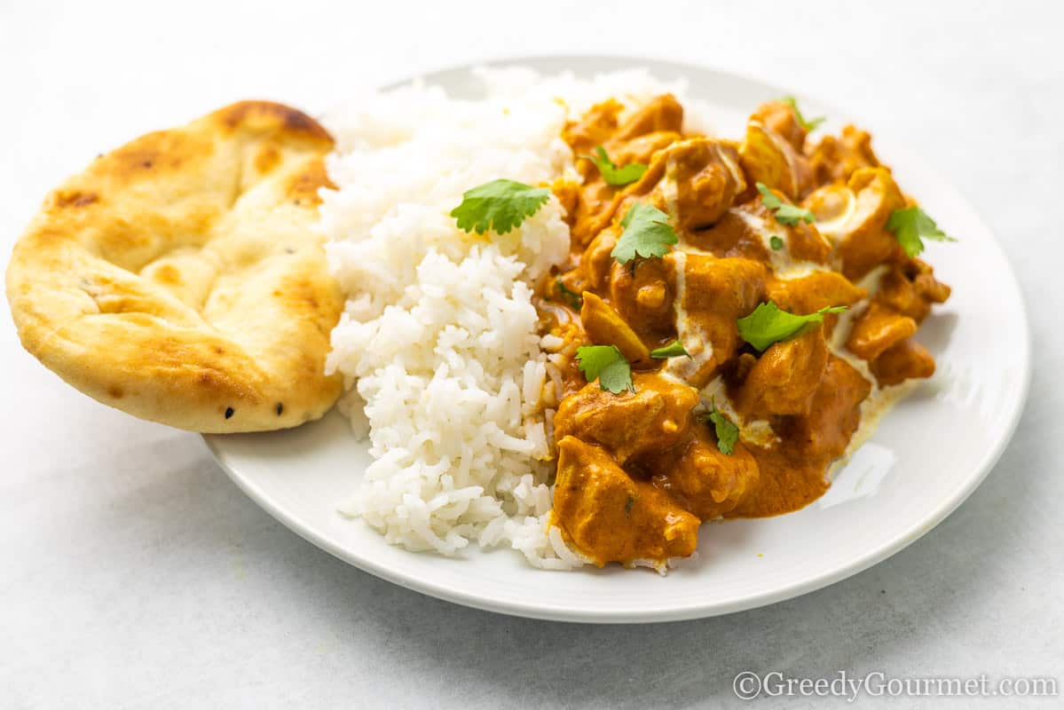 rice and chicken curry.