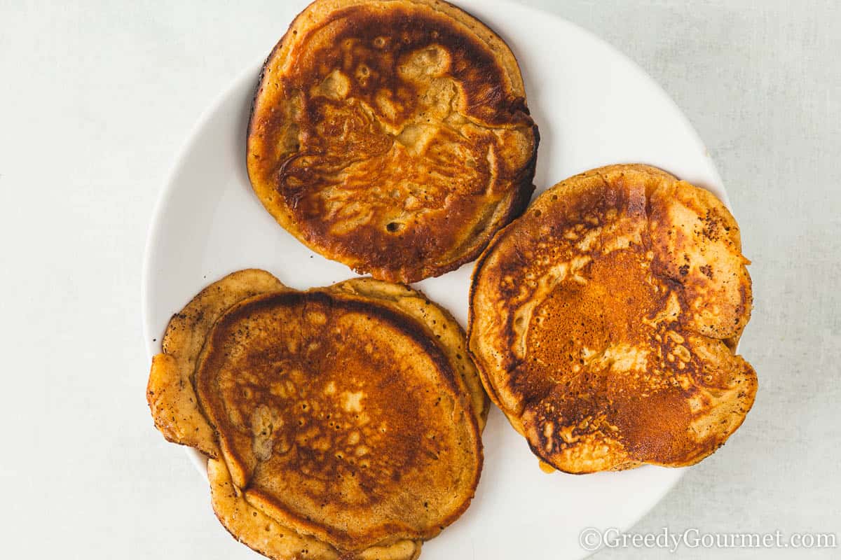 cooked biscoff pancakes.