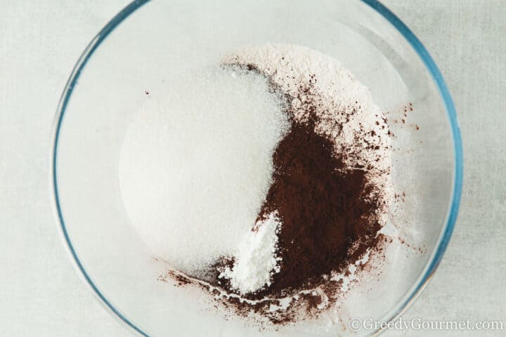 dry ingredients in a bowl.