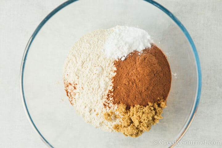 dry ingredients in a bowl.