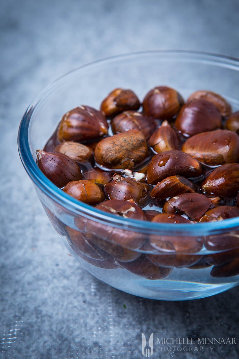 Salted Water Soaked Chestnuts